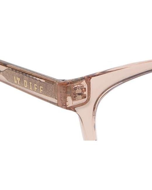 DIFF Brown Alex 50Mm Square Light Blocking Glasses for men