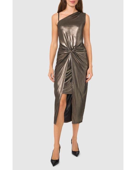 Halogen® Multicolor Twist Front Midi Dress
