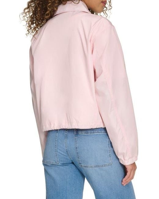 Champion Red Cropped Coached Jacket
