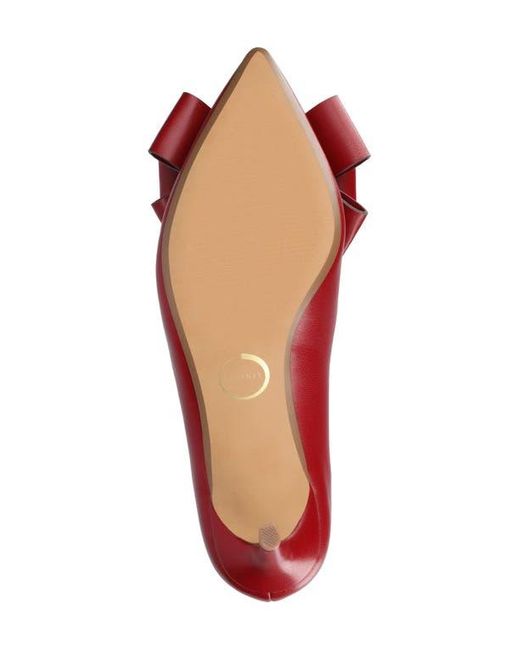 Journee Collection Red Crystol Pump