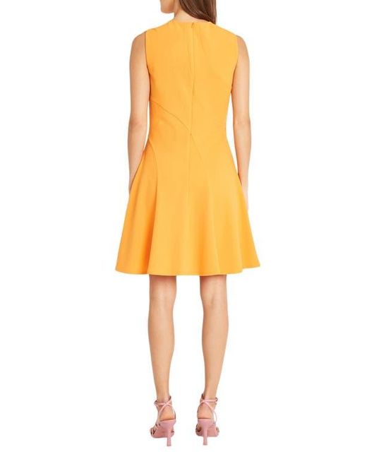 Donna Morgan Yellow Sleeveless Fit & Flare Dress