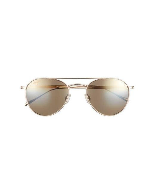 Maui Jim Brown 52Mm Core Aviator Polarized Sunglasses for men