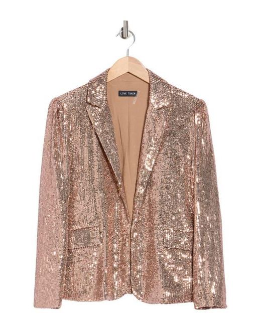 Love Token Brown Susan Sequin Blazer