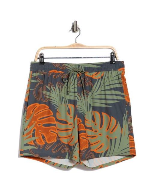 Rainforest Multicolor Palm Swim Trunks for men