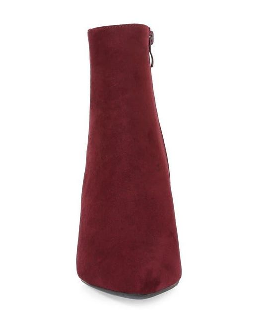 BERNESS Red Sara Block Heel Bootie