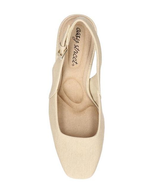 Easy Street Natural Ritsa Slingback Pump