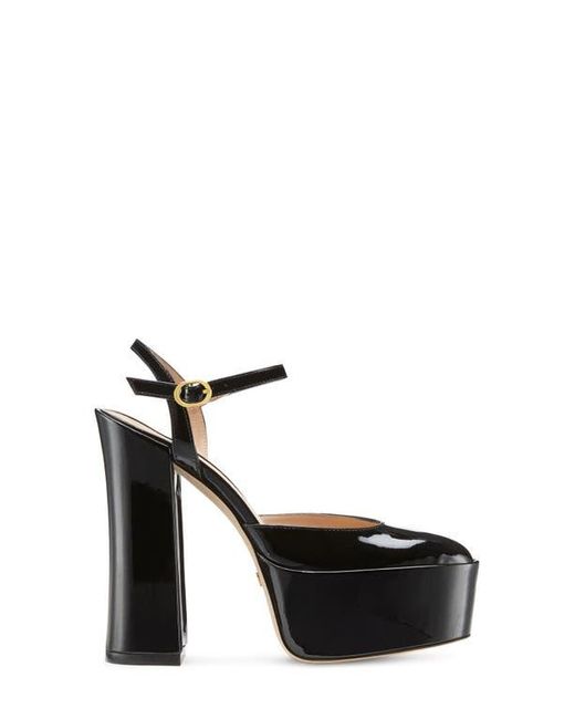 Stuart Weitzman Black Skyhigh 145 Platform Pump