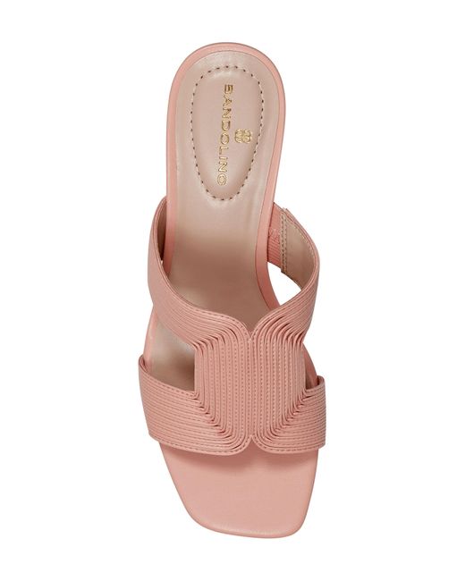 Bandolino Pink Merily 3 Heeled Sandal