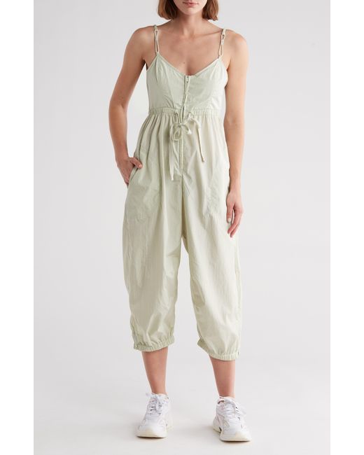 Fp Movement Green Down To Earth Jumpsuit