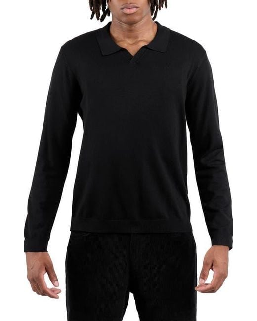 Xray Jeans Black John Collared Sweater for men