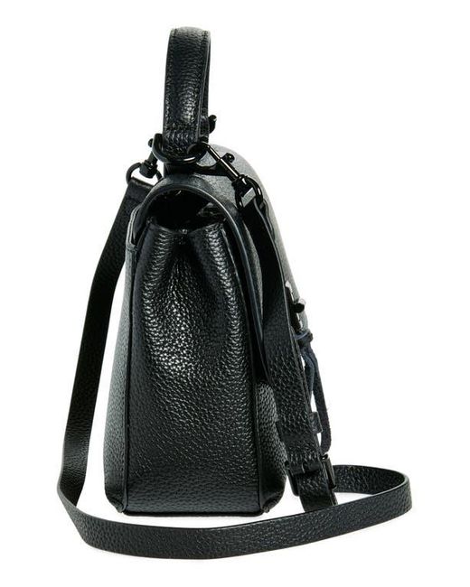 Rebecca Minkoff Black Darren Leather Top Handle Messenger Bag