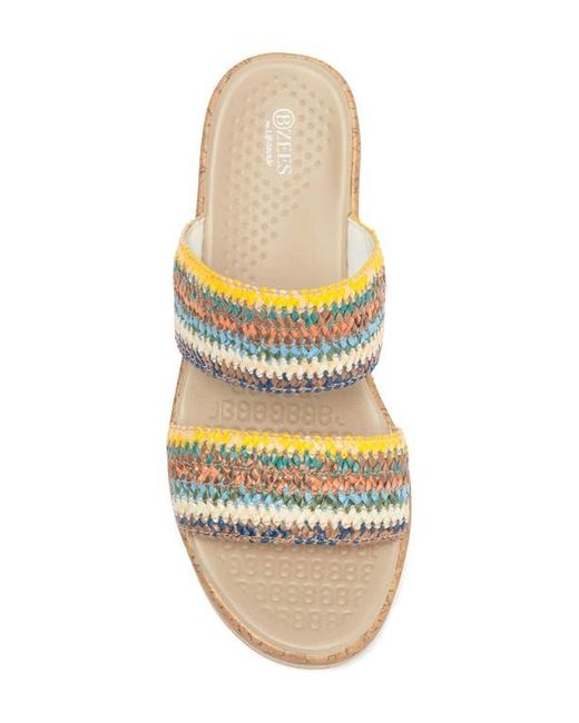 Bzees Metallic Resort Wedge Sandal