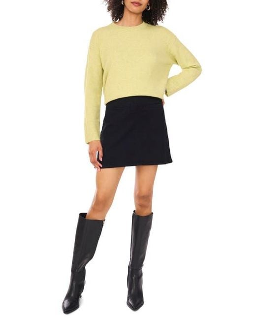Vince Camuto Yellow Relaxed Fit Sweater
