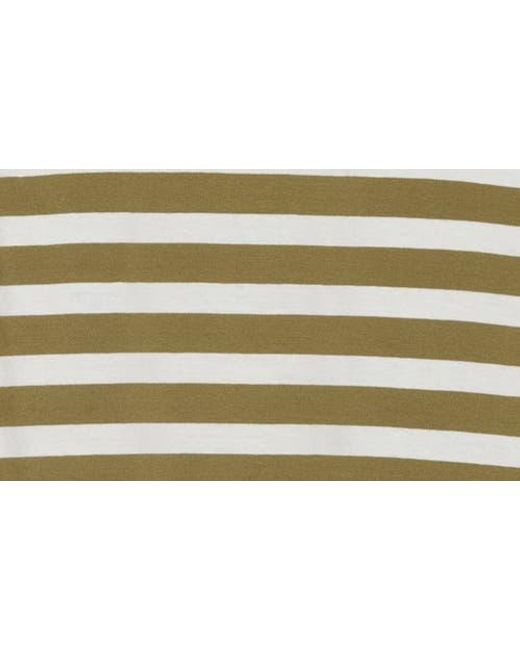 Scotch & Soda Gray Boxy Yarn Dye Stripe T-Shirt