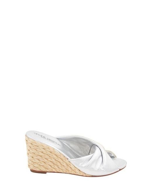 Andre Assous White Merida Wedge Sandal