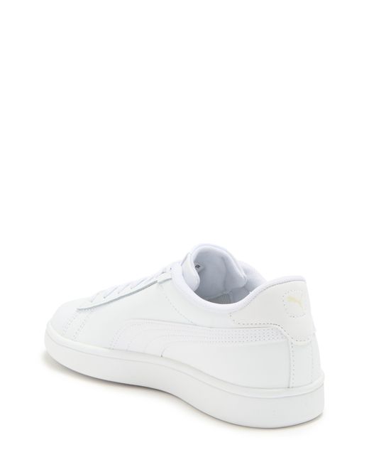 PUMA White Smash 3.0 Low Top Sneaker for men