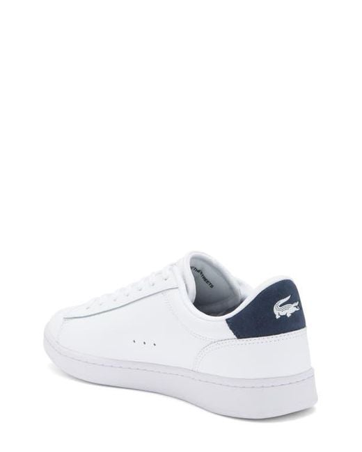 Lacoste White Carnaby Low Lace-Up Sneaker for men