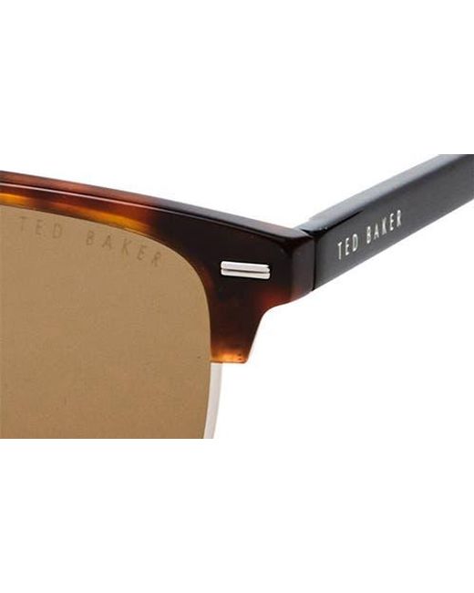 Ted Baker Multicolor 55Mm Polarized Rectangular Sunglasses for men