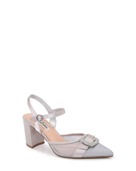 Lady Couture White Bianca Slingback Pump