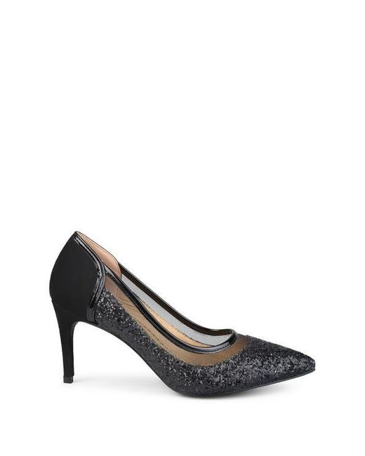 Journee Collection Black Kalani Pump