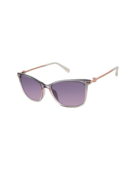 Ted Baker Purple 55Mm Gradient Square Sunglasses