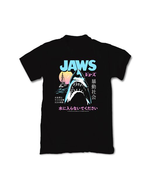 Riot Society Gray Jaws Kanji Cotton Graphic Tee for men