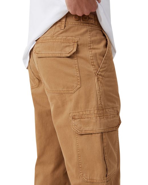 Cotton On Brown Tactical Cargo Pants for men