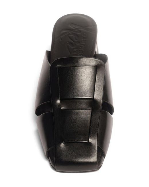 Anthony Veer Black Woven Leather Mules