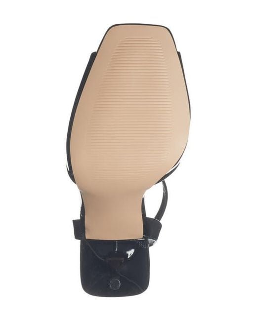 Steve Madden Black Leesha Patent Ankle Strap Sandal