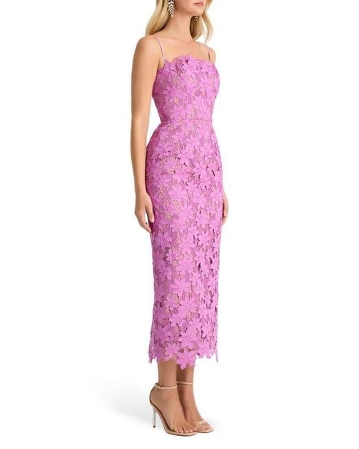 gemma embroidered tulle midi dress helsi Gemma Floral Embroidered Midi Cocktail Dress (Women)