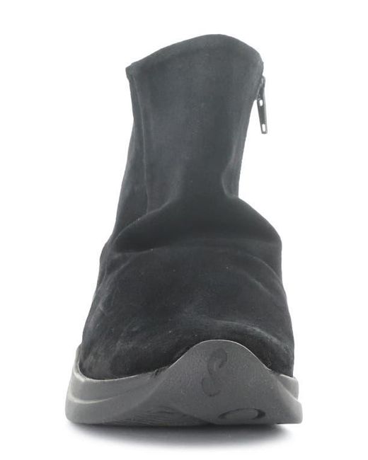 Softinos Black Gujy Platform Wedge Bootie