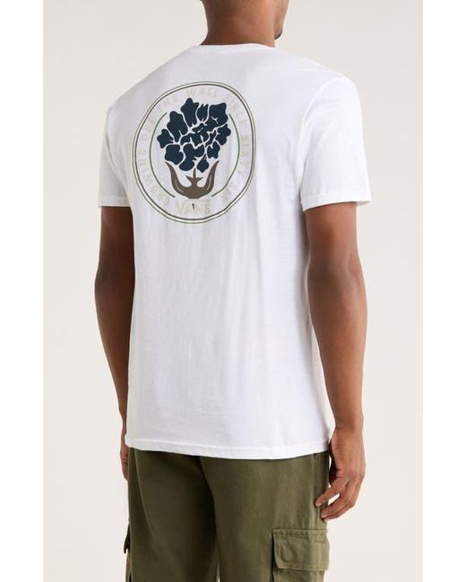 Vans White The Wind Graphic T-Shirt for men