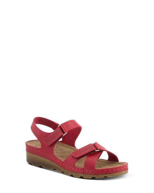 Flexus by Spring Step Red Strappy Sandal