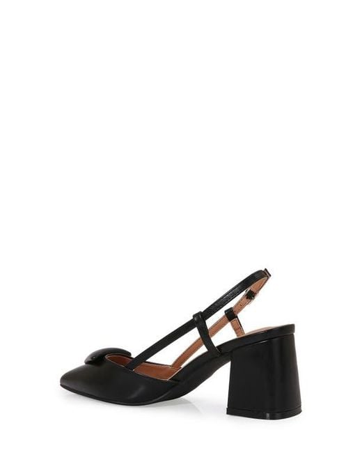 BERNESS Black Slingback Pump