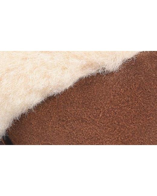 Børn Brown Hope Genuine Shearling Trim Clog