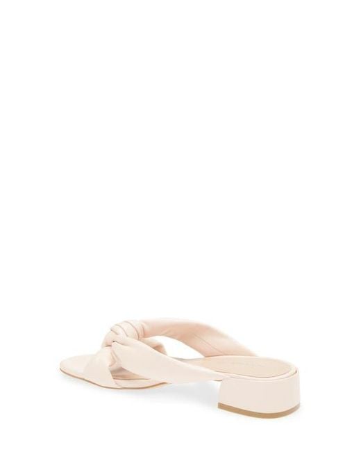 Stuart Weitzman Pink Playa 35 Knot Slide Sandal
