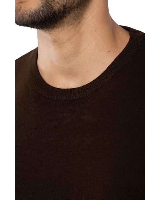 Xray Jeans Brown Crewneck Knit Pullover Sweater for men