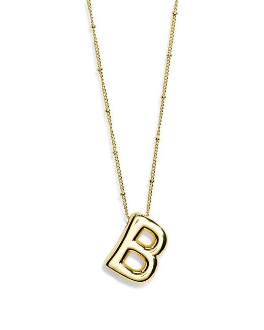 Leith Metallic 3D Initial Pendant Necklace