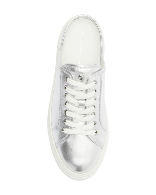Stuart Weitzman White Skater Mule Sneaker