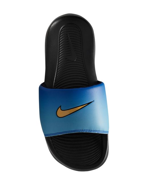 Nike Blue Victori One Slide Sandal for men