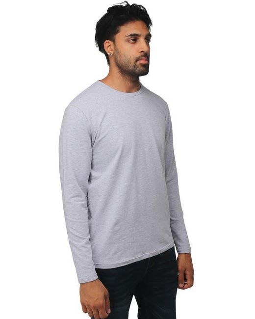 Xray Jeans Gray Crewneck Long Sleeve T-Shirt for men