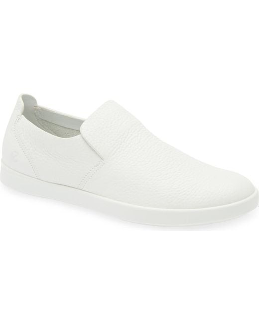 Ecco White Leisure Slip-On Shoe