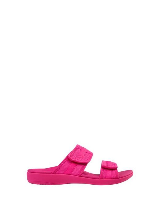 Revitalign Pink Elevate Double Strap Slide Sandal