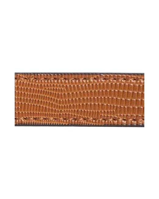 Ted Baker Brown Lizard Embossed Leather Belt