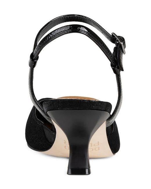 Donald J Pliner Black Slingback Pump