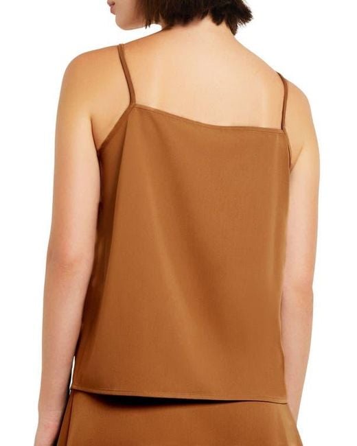 Misook Brown Square Neck Camisole