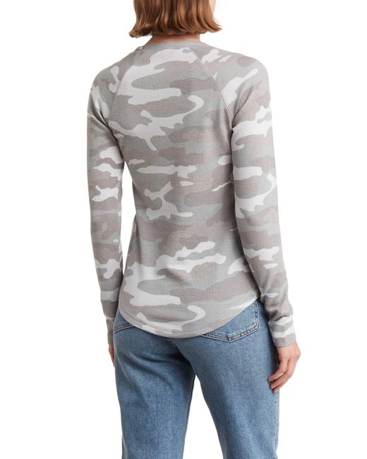 Lucky Brand Gray Burnout Thermal