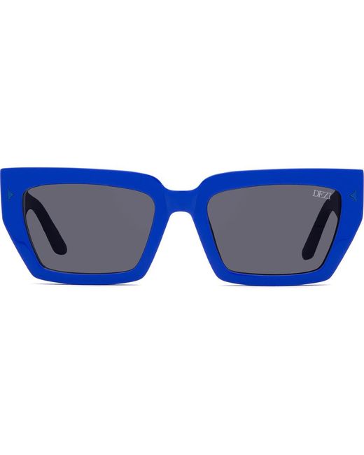 DEZI Blue Switch 55Mm Square Sunglasses
