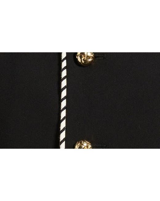 FRAME Black The Prim Crop Jacket