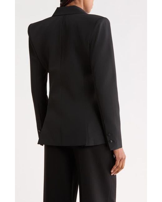 L'Agence Black Sheila Structured Blazer